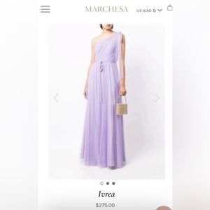 Marchesa Ivrea Bridesmaids Dress in Lilac